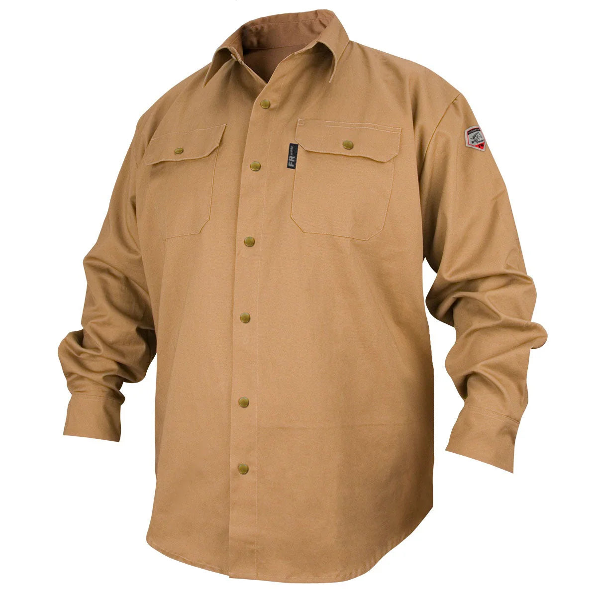 Black Stallion Khaki Fire Resistant Work Shirt